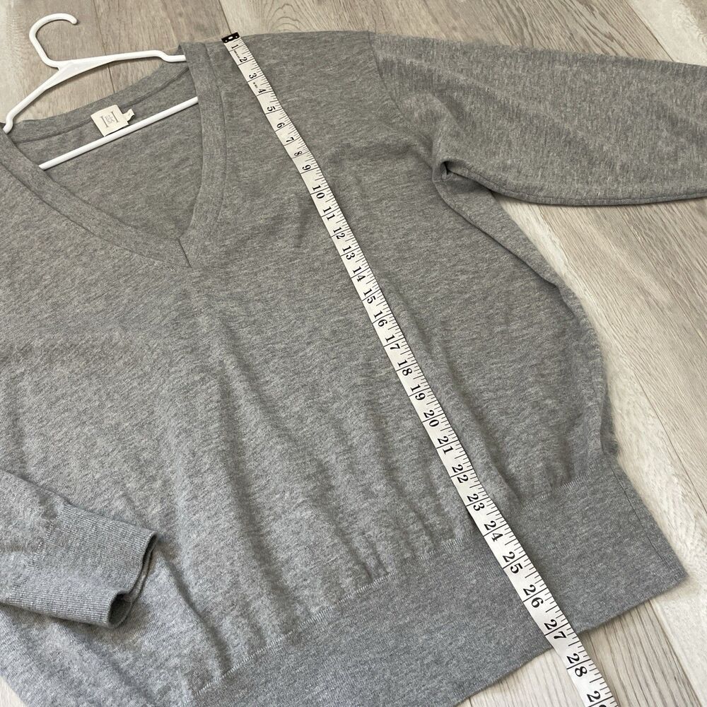 Helsa V-Neck Sweater quintana oversized womens Gray (small) minimalist casual - Picture 8 of 8